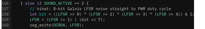  bit shift register hi-hat