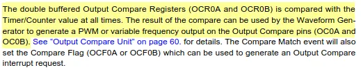 attiny13a timer ocr0a register