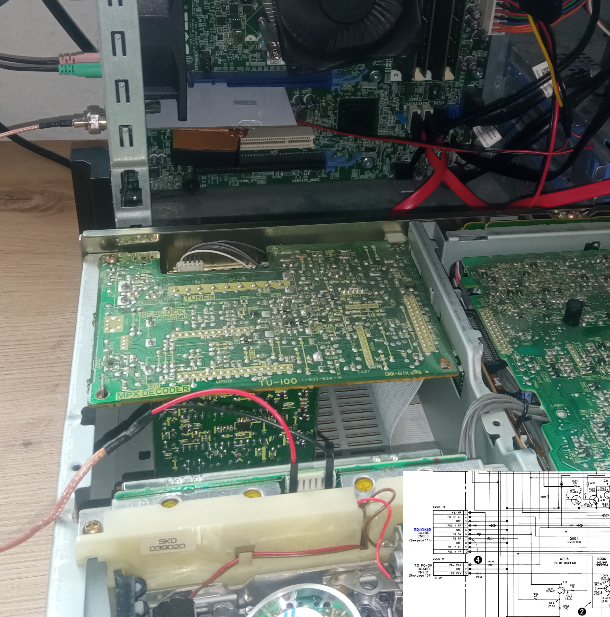 CX Card PCIe setup via tapping Sony EV S1000