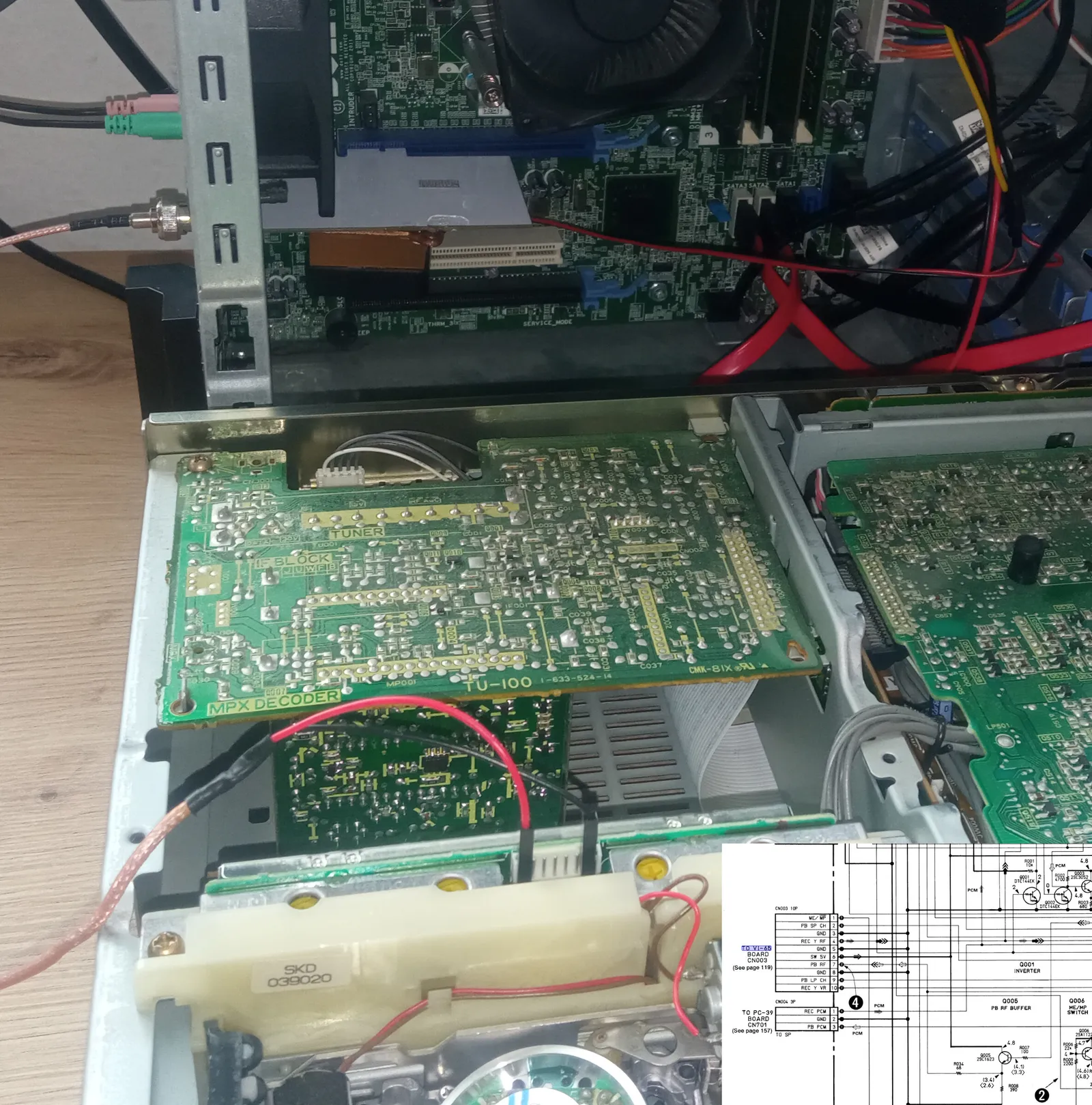 CX Card PCIe setup via tapping Sony EV S1000