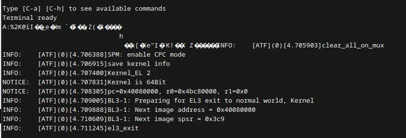lancelot UART healthy output