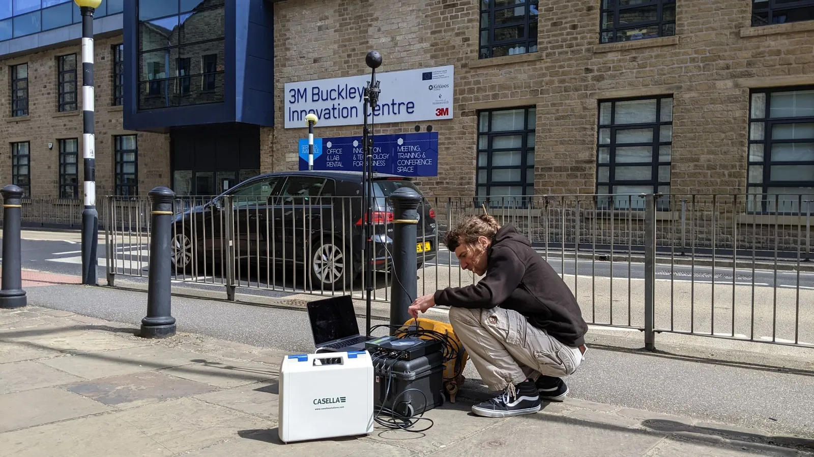 AVAS measurement on Firth Street in Huddersifeld, 2023