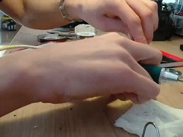 nand full desoldering wick remove tin remains on pins