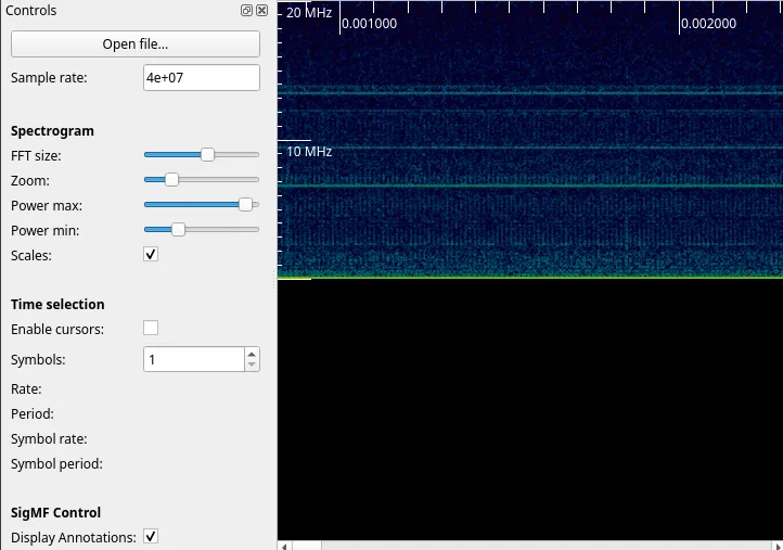Sony SLV SE60 CN341 HF ADJ Signal Spectrum