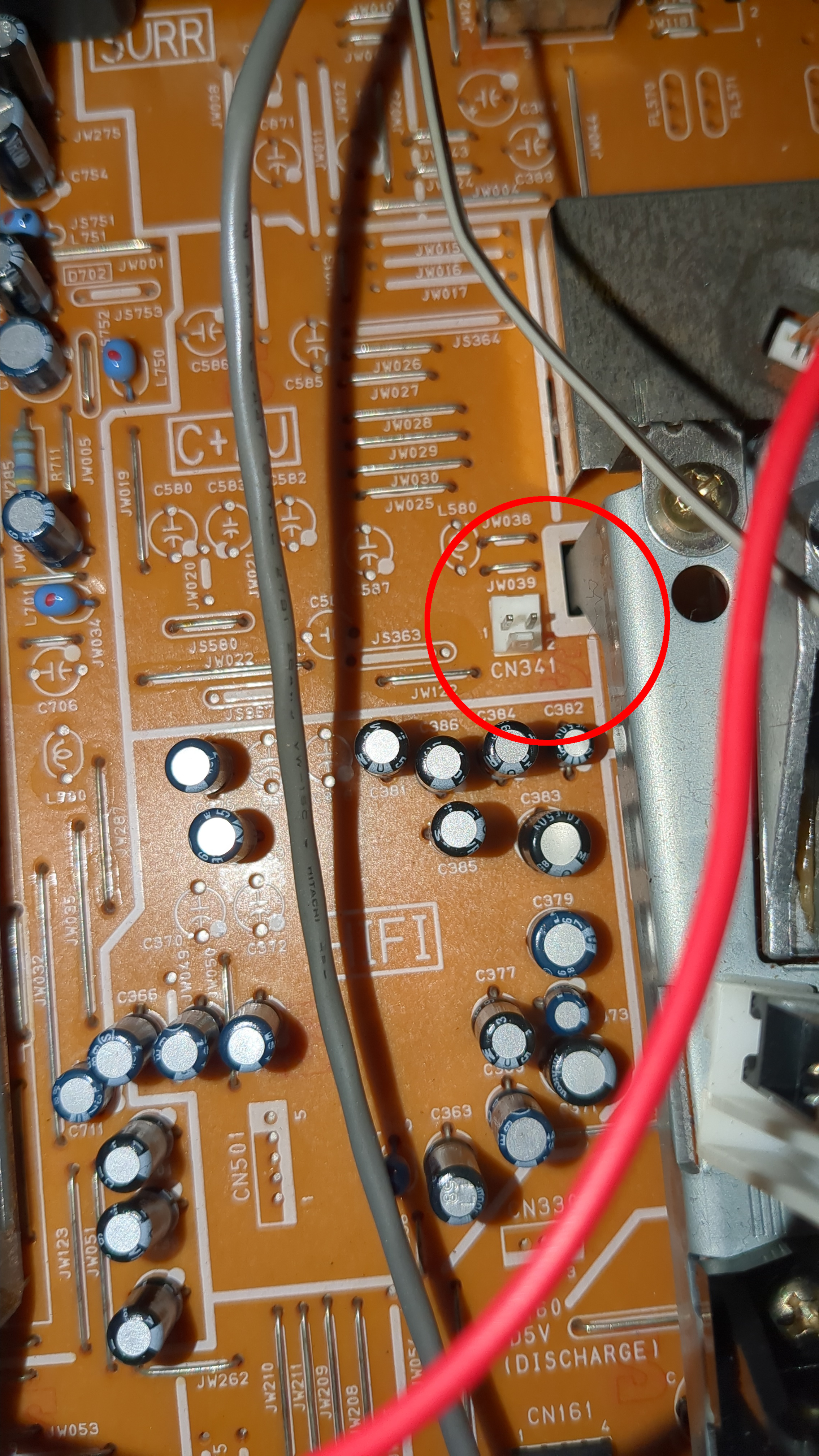 Sony SLV SE60 HF ADJ CN341 pinouts