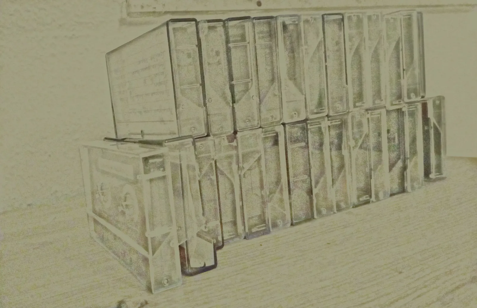 A bunch of Video8 tapes.